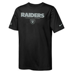 Las Vegas Raiders Youth Sideline Team Issue T-Shirt - Black | Nike sale