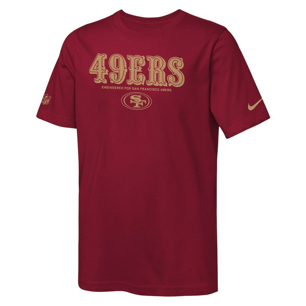 San Francisco 49ers Youth Sideline Team Issue T-Shirt - Scarlet | Nike discount