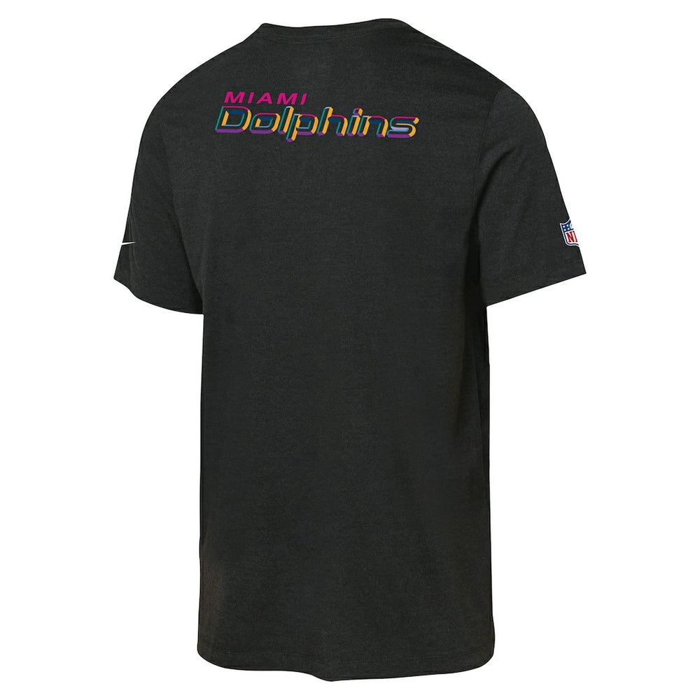 Miami Dolphins Youth 2025 NFL Crucial Catch Tri-Blend Dri-FIT T-Shirt - Black | Nike on sale
