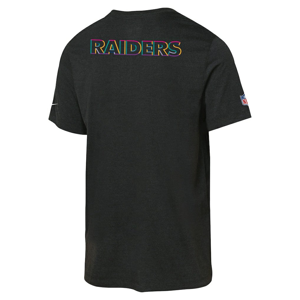 Las Vegas Raiders Youth 2025 NFL Crucial Catch Tri-Blend Dri-FIT T-Shirt - Black | Nike for sale
