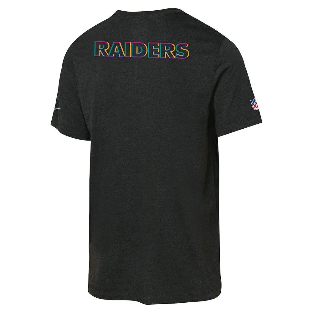 Las Vegas Raiders Youth 2025 NFL Crucial Catch Tri-Blend Dri-FIT T-Shirt - Black | Nike for sale