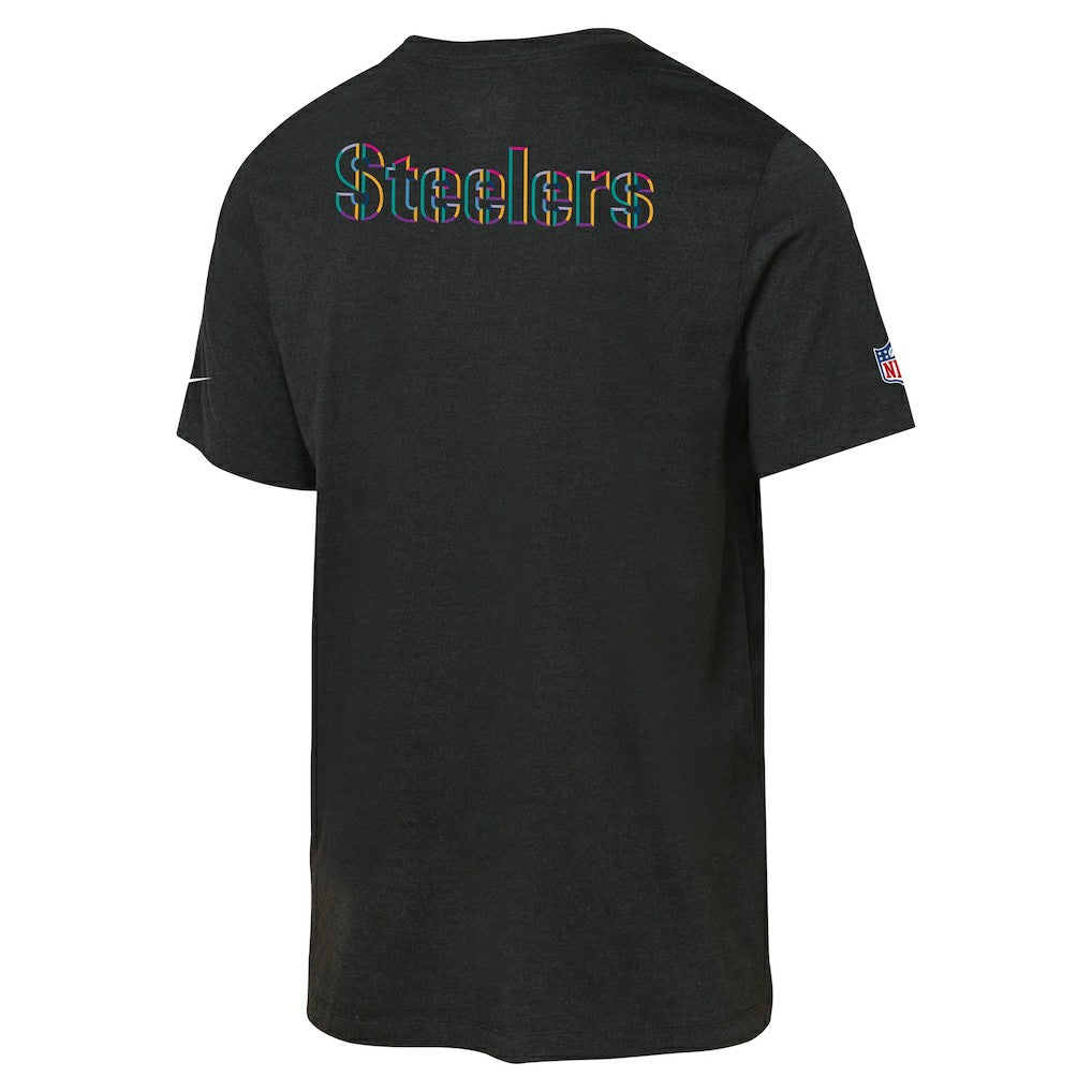 Pittsburgh Steelers Youth 2025 NFL Crucial Catch Tri-Blend Dri-FIT T-Shirt - Black | Nike for sale