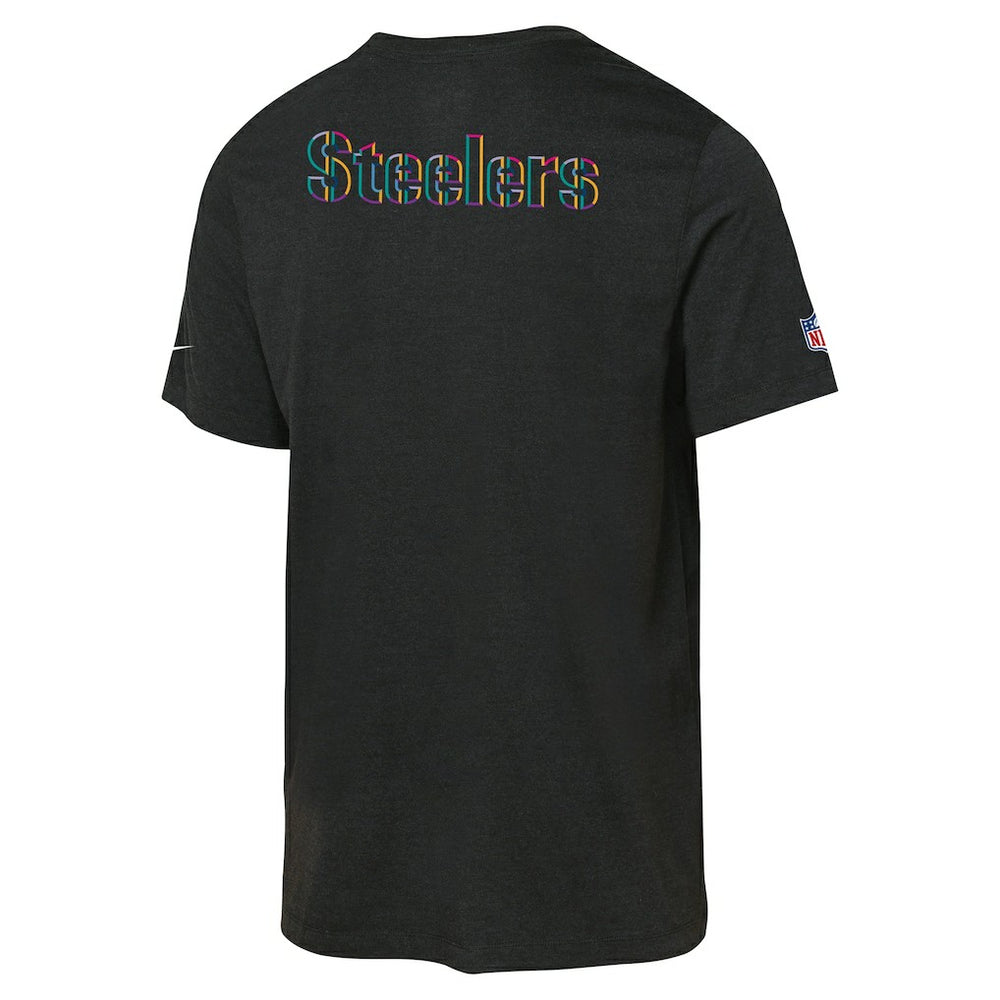 Pittsburgh Steelers Youth 2025 NFL Crucial Catch Tri-Blend Dri-FIT T-Shirt - Black | Nike for sale