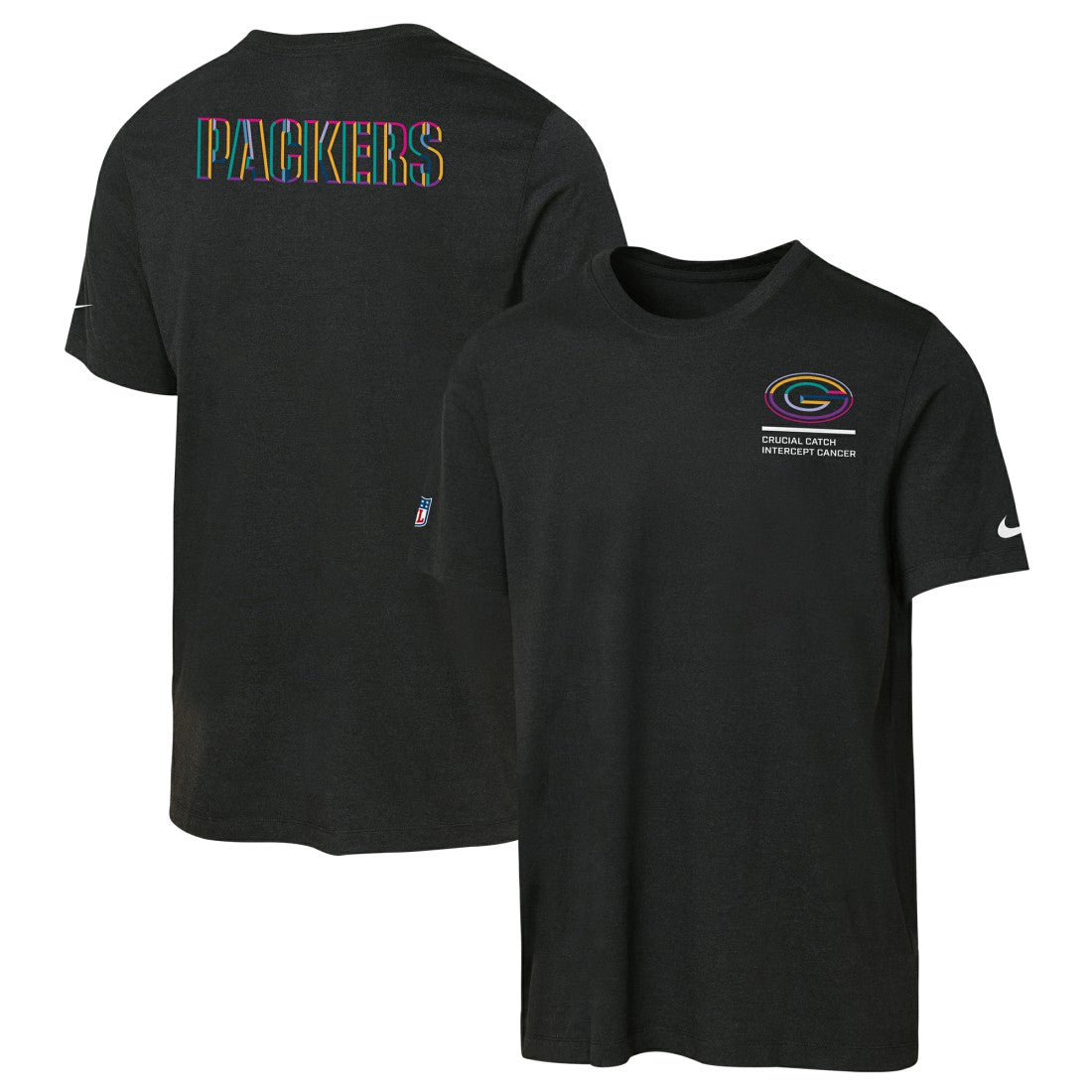 Green Bay Packers Youth 2025 NFL Crucial Catch Tri-Blend Dri-FIT T-Shirt - Black | Nike cheap