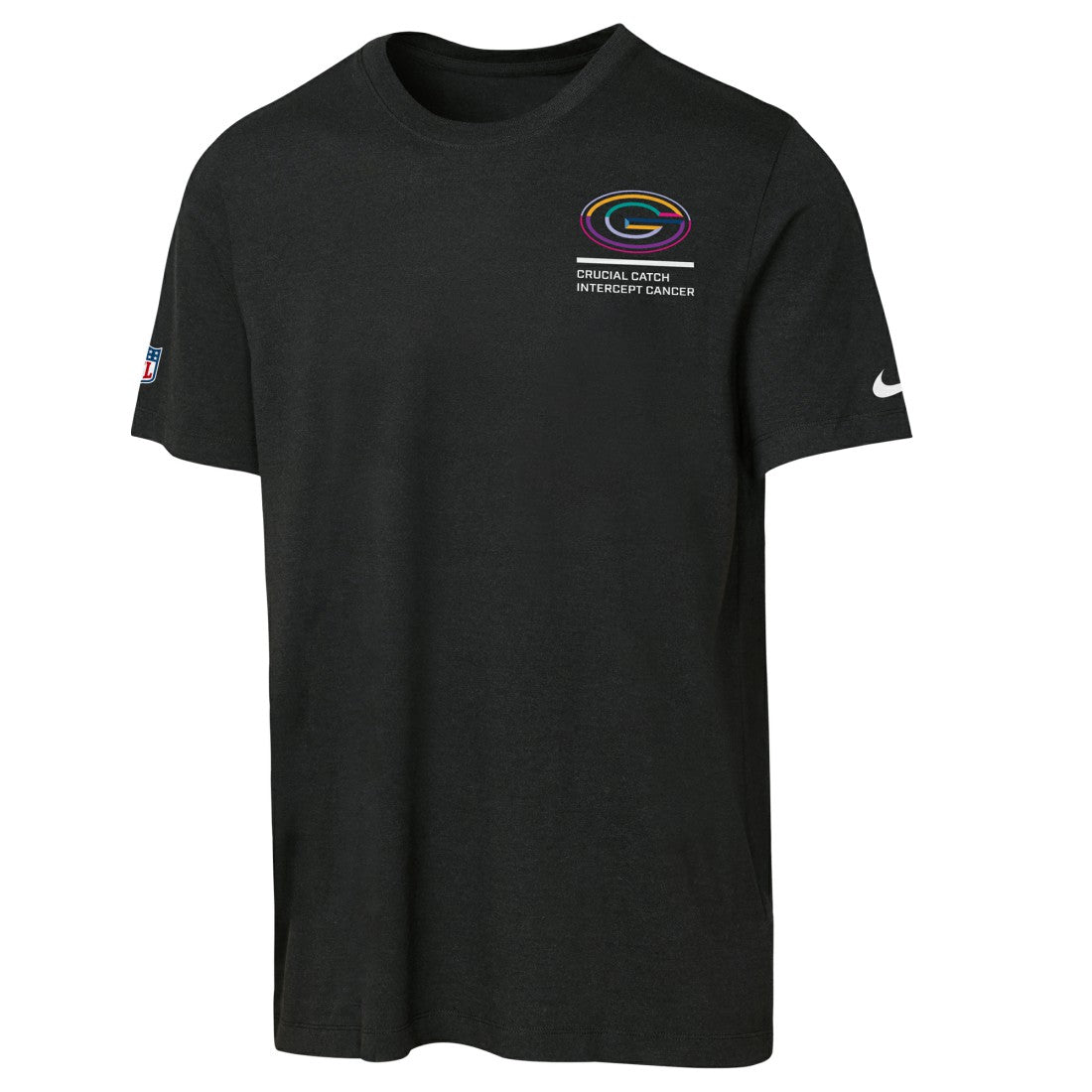 Green Bay Packers Youth 2025 NFL Crucial Catch Tri-Blend Dri-FIT T-Shirt - Black | Nike cheap