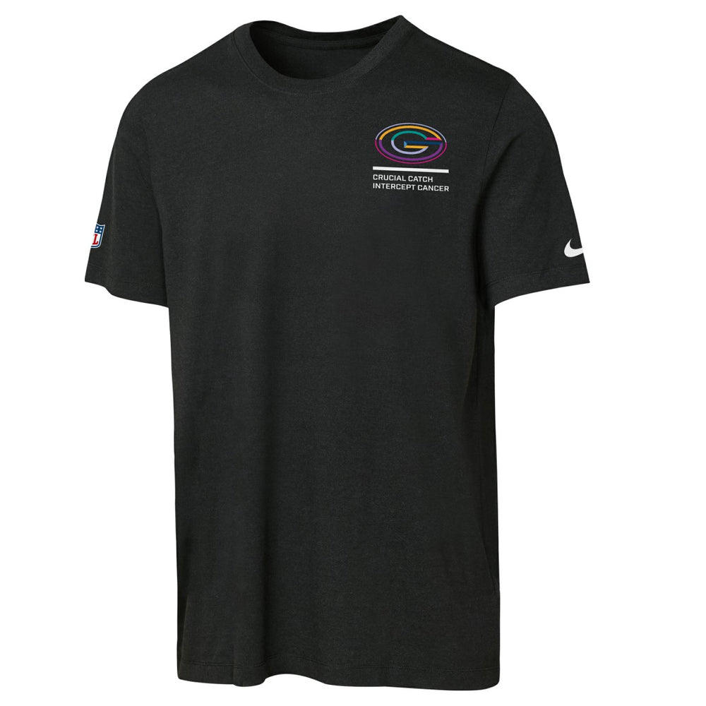 Green Bay Packers Youth 2025 NFL Crucial Catch Tri-Blend Dri-FIT T-Shirt - Black | Nike cheap