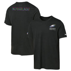 Philadelphia Eagles Youth 2025 NFL Crucial Catch Tri-Blend Dri-FIT T-Shirt - Black | Nike for sale
