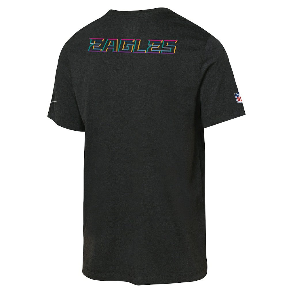 Philadelphia Eagles Youth 2025 NFL Crucial Catch Tri-Blend Dri-FIT T-Shirt - Black | Nike for sale