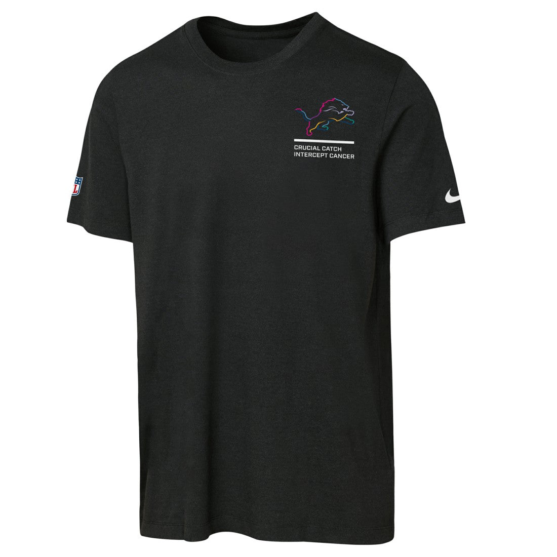 Detroit Lions Youth 2025 NFL Crucial Catch Tri-Blend Dri-FIT T-Shirt - Black | Nike outlet