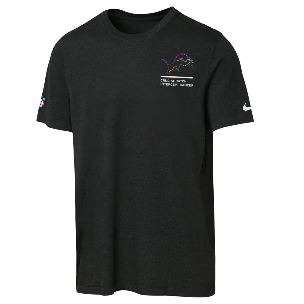 Detroit Lions Youth 2025 NFL Crucial Catch Tri-Blend Dri-FIT T-Shirt - Black | Nike outlet