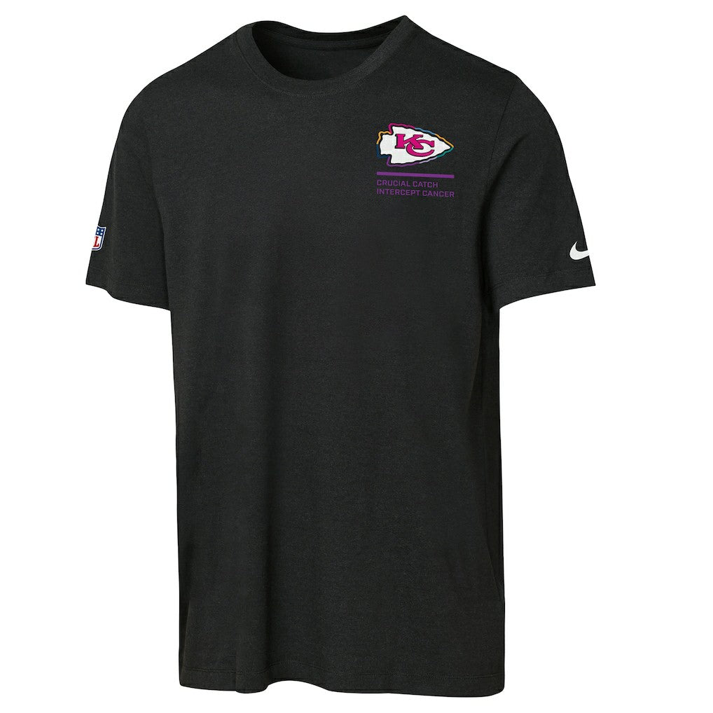 Kansas City Chiefs Youth 2025 NFL Crucial Catch Tri-Blend Dri-FIT T-Shirt - Black | Nike online