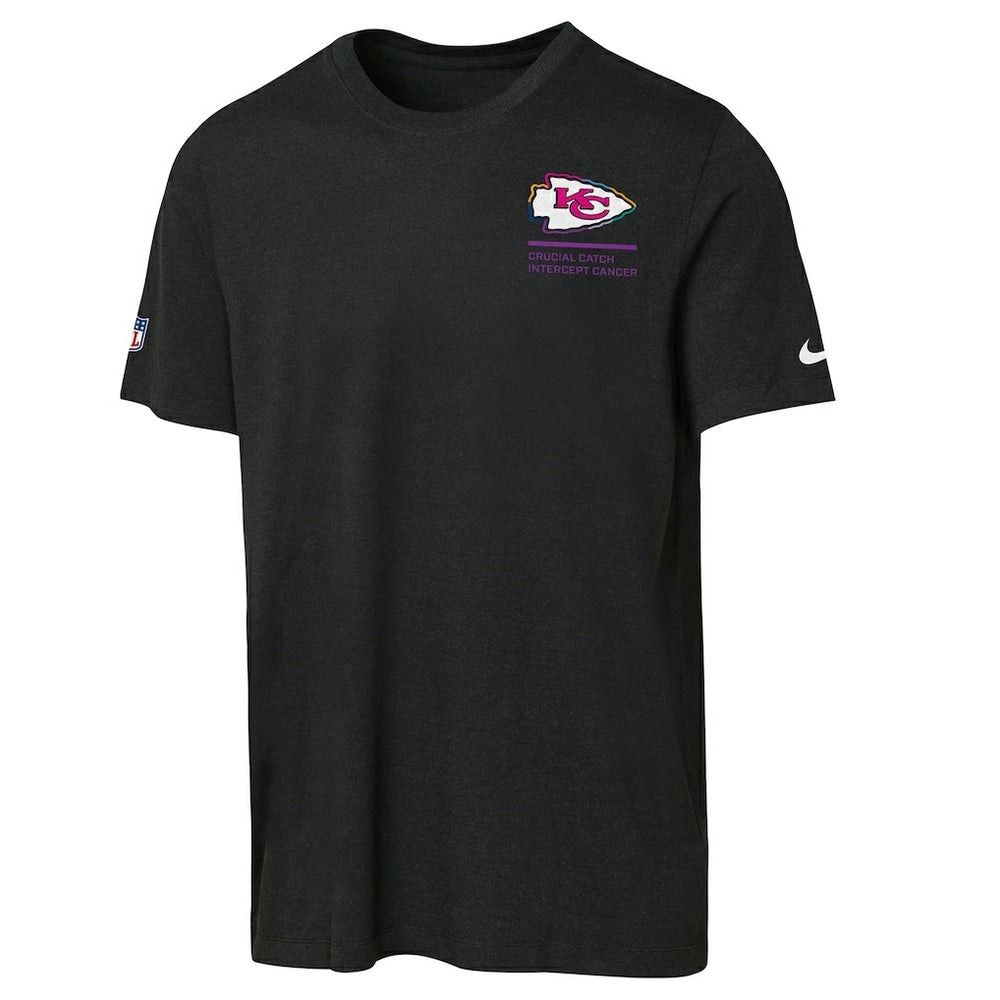 Kansas City Chiefs Youth 2025 NFL Crucial Catch Tri-Blend Dri-FIT T-Shirt - Black | Nike online