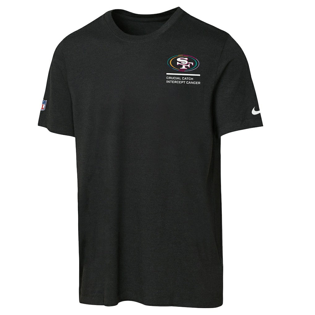 San Francisco 49ers Youth 2025 NFL Crucial Catch Tri-Blend Dri-FIT T-Shirt - Black | Nike sale