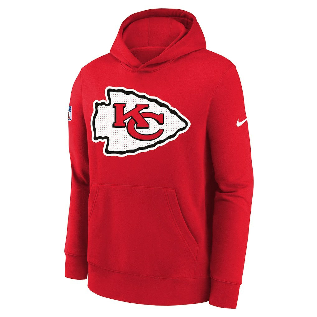 Kansas City Chiefs Youth Sideline Club Fleece Hoodie - Red | Nike cheap
