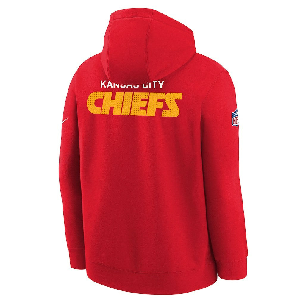 Kansas City Chiefs Youth Sideline Club Fleece Hoodie - Red | Nike cheap