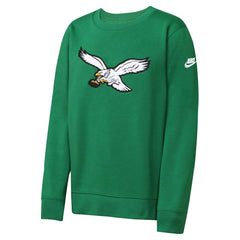 Philadelphia Eagles Youth Rewind Essential Pullover Crewneck Sweatshirt - Kelly Green | Nike sale