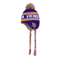 Minnesota Vikings Preschool Jacquard Tassel Knit Hat with Pom - Purple sale