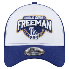 Freddie Freeman Los Angeles Dodgers 2024 World Series MVP 9FORTY Adjustable Hat - White | New Era