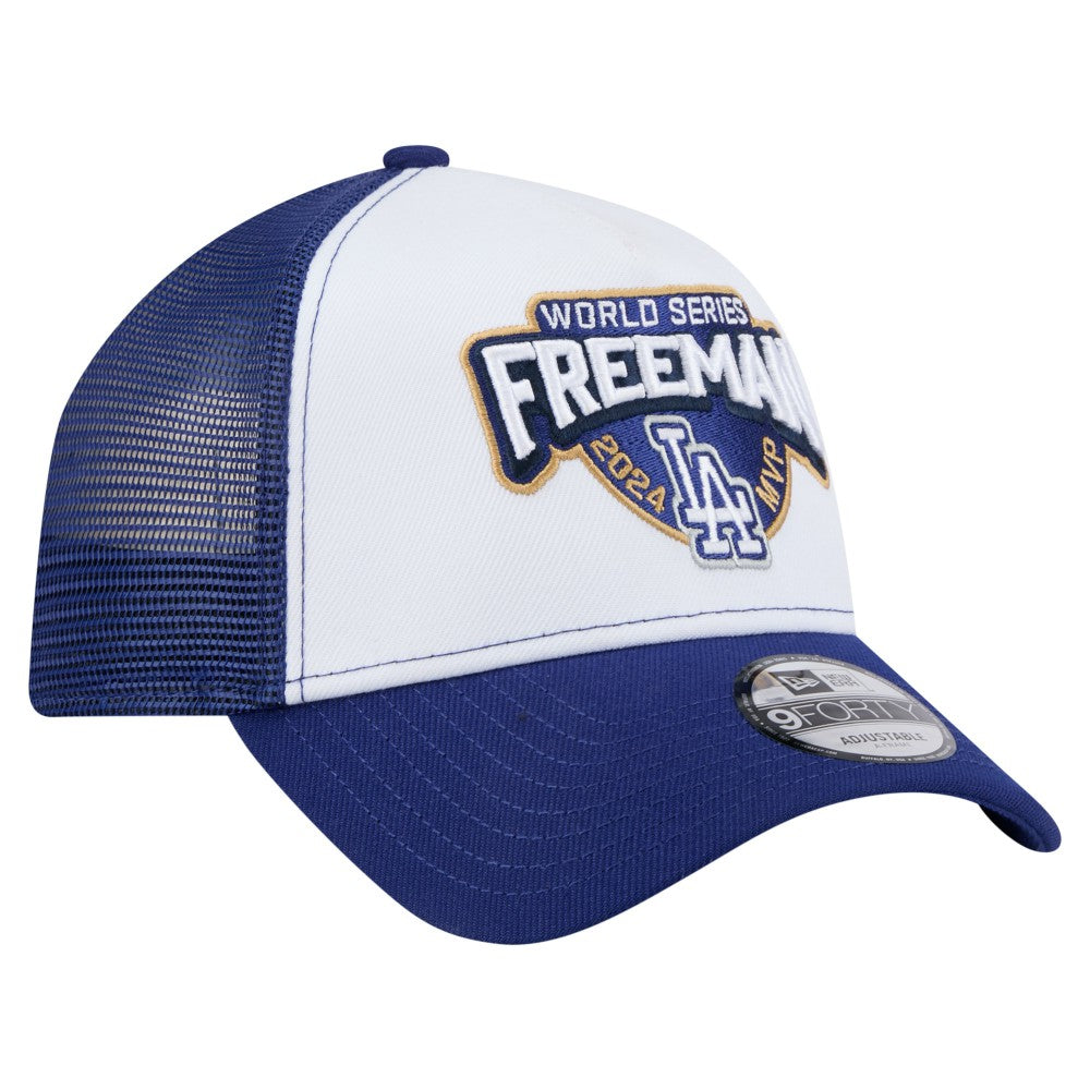 Freddie Freeman Los Angeles Dodgers 2024 World Series MVP 9FORTY Adjustable Hat - White | New Era