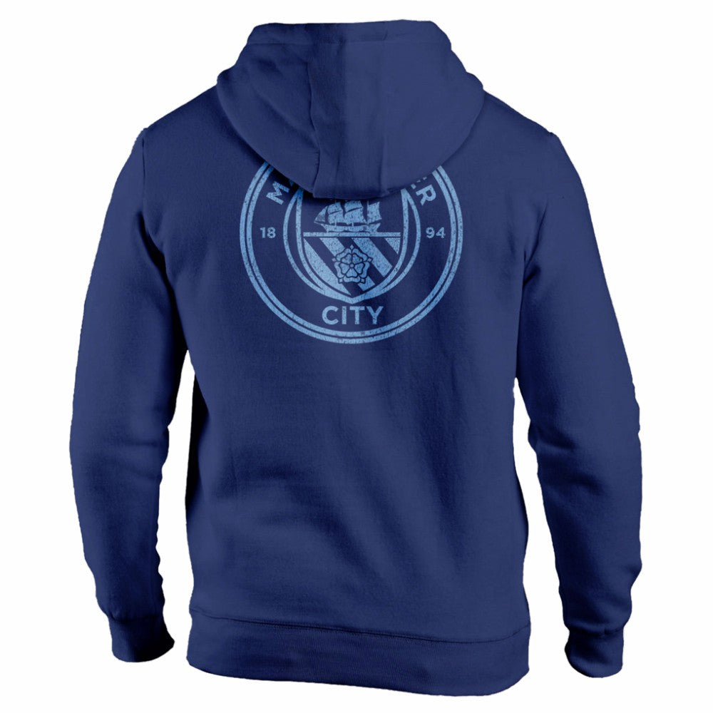 Manchester City 1863FC Wordmark Fleece Pullover Hoodie - Navy shop