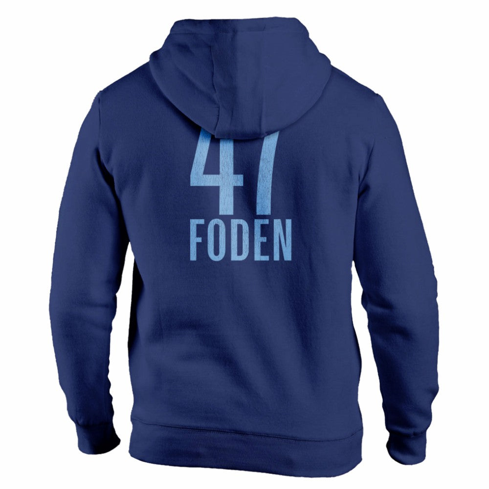 Phil Foden Manchester City 1863FC Player Fleece Pullover Hoodie - Navy for sale