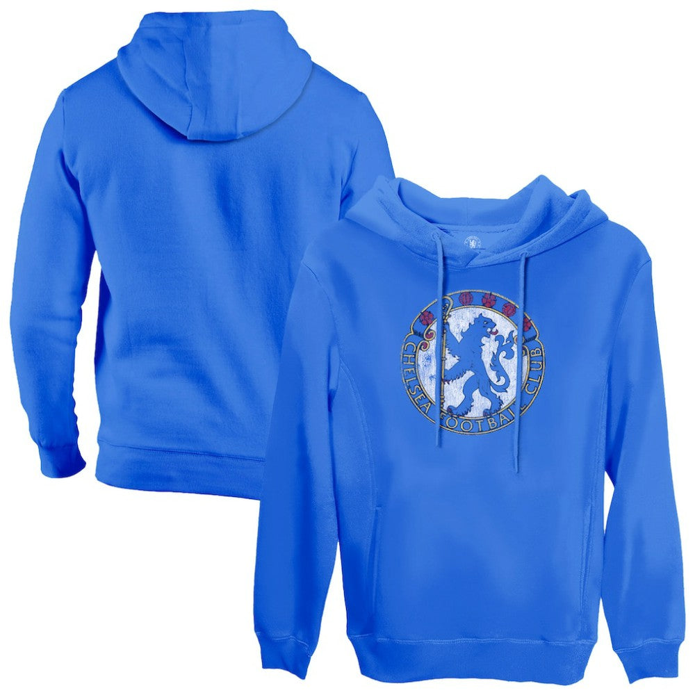 Chelsea 1863FC Retro Color Badge Fleece Pullover Hoodie - Blue for sale