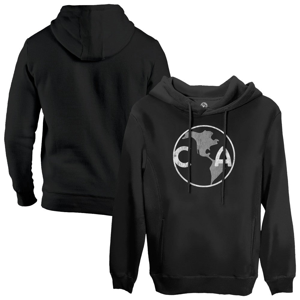 Club America 1863FC Retro Badge Pullover Hoodie - Black shop