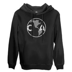 Club America 1863FC Retro Badge Pullover Hoodie - Black shop