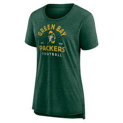 Green Bay Packers Women's Vintage Arch Tri-Blend T-Shirt - Green cheap