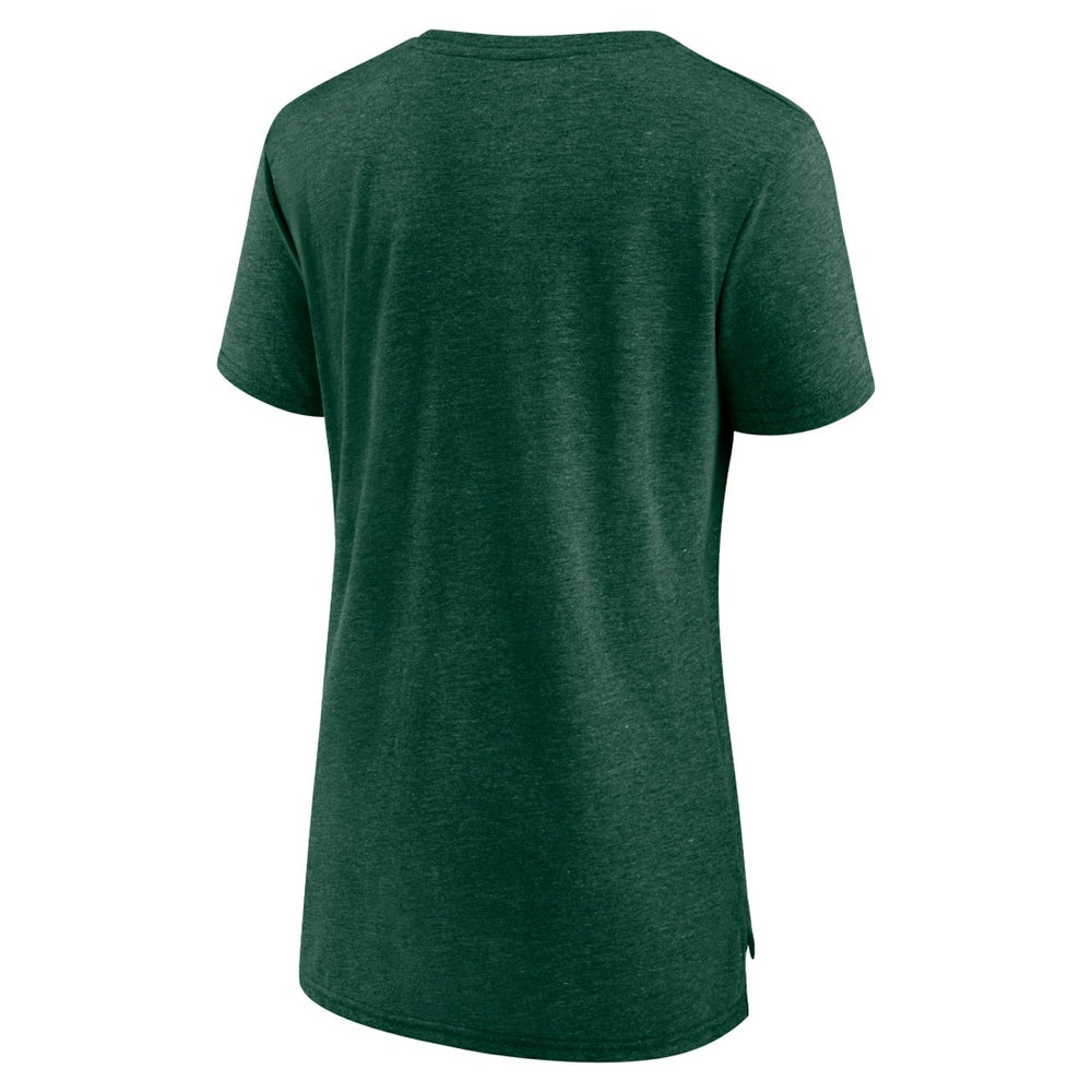 Green Bay Packers Women's Vintage Arch Tri-Blend T-Shirt - Green cheap