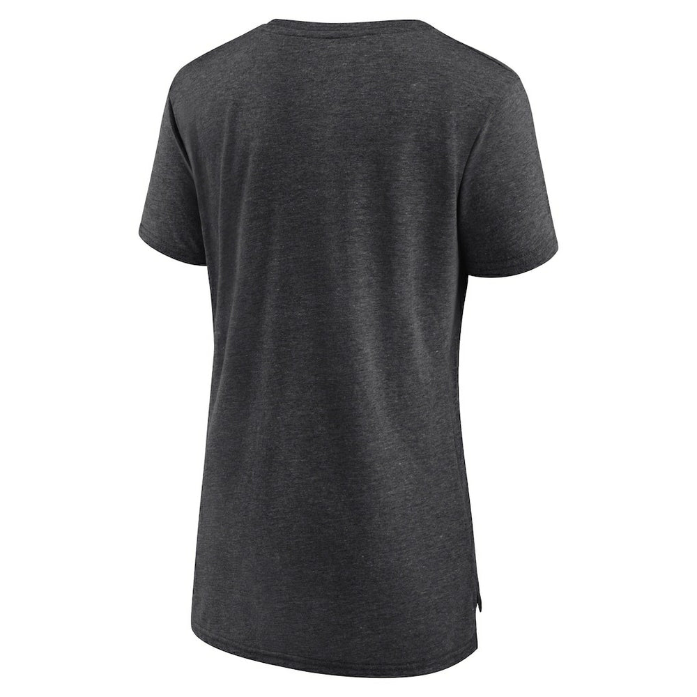 Carolina Panthers Women's Vintage Arch Tri-Blend T-Shirt - Charcoal outlet