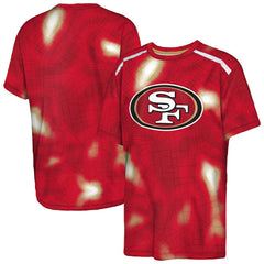 San Francisco 49ers Outerstuff Youth End Zone Dri-Tek T-Shirt - Scarlet for sale