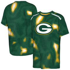 Green Bay Packers Outerstuff Youth End Zone Dri-Tek T-Shirt - Green discount