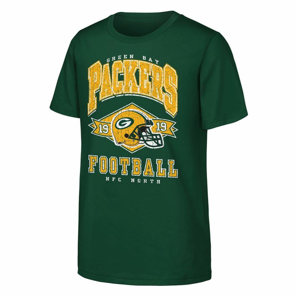 Green Bay Packers Outerstuff Youth Kick Off T-Shirt - Green on sale