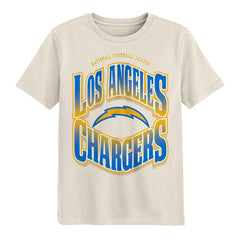 Los Angeles Chargers Outerstuff Youth Huddle T-Shirt - Cream on sale