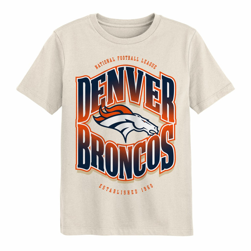 Denver Broncos Outerstuff Youth Huddle T-Shirt - Cream sale