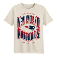 New England Patriots Outerstuff Youth Huddle T-Shirt - Cream on sale