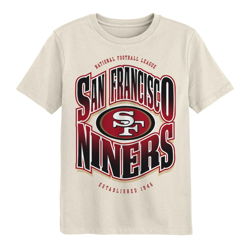 San Francisco 49ers Outerstuff Youth Huddle T-Shirt - Cream online