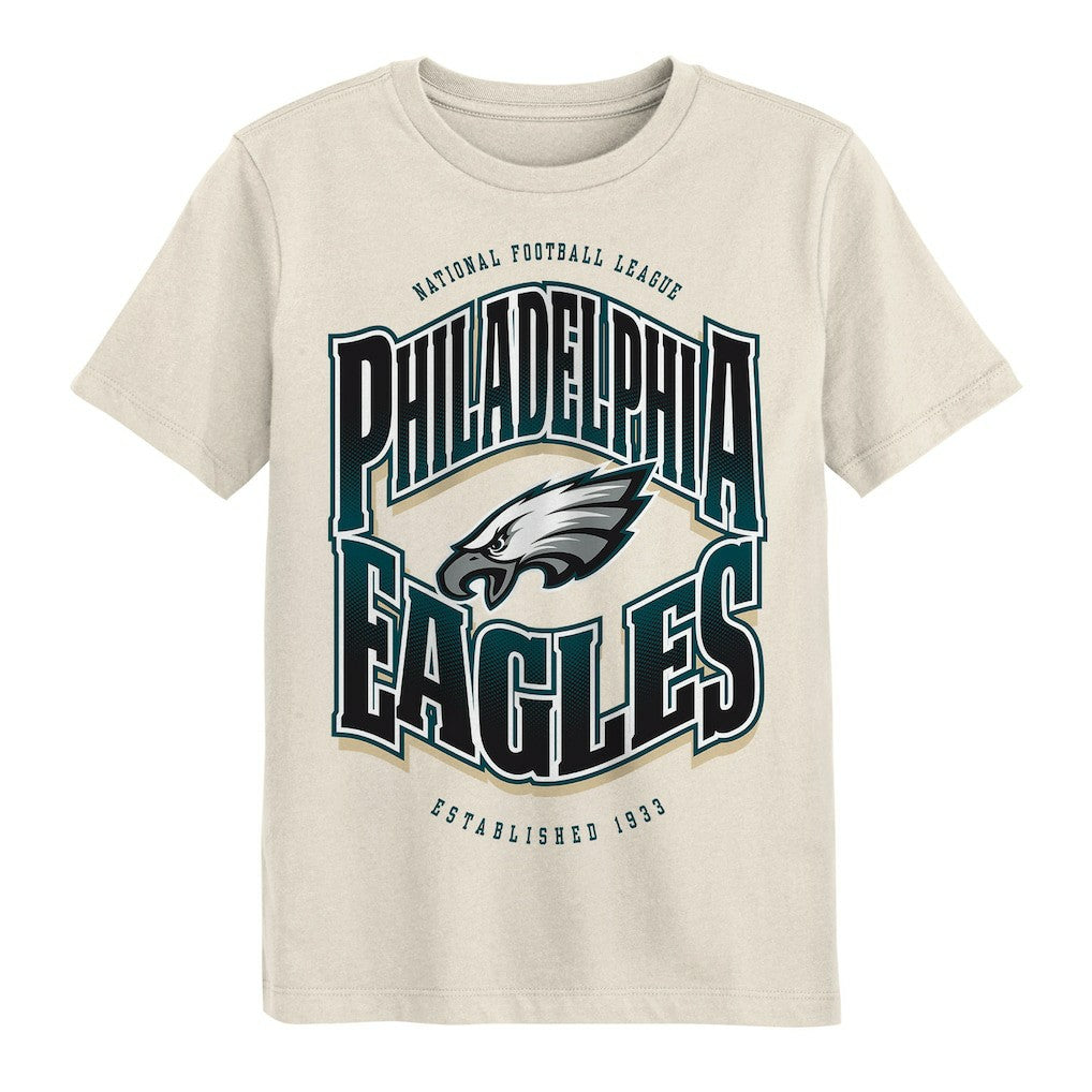 Philadelphia Eagles Outerstuff Youth Huddle T-Shirt - Cream cheap
