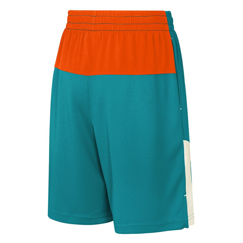 Miami Dolphins Youth Fandemonium Mesh Shorts - Aqua online
