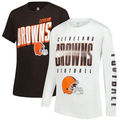 Cleveland Browns Outerstuff Youth The Mix Combo T-Shirt Set for sale