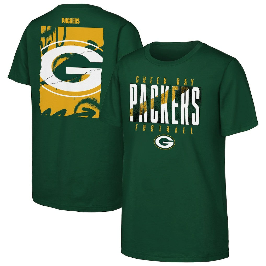 Green Bay Packers Outerstuff Youth Posterize T-Shirt - Green for sale