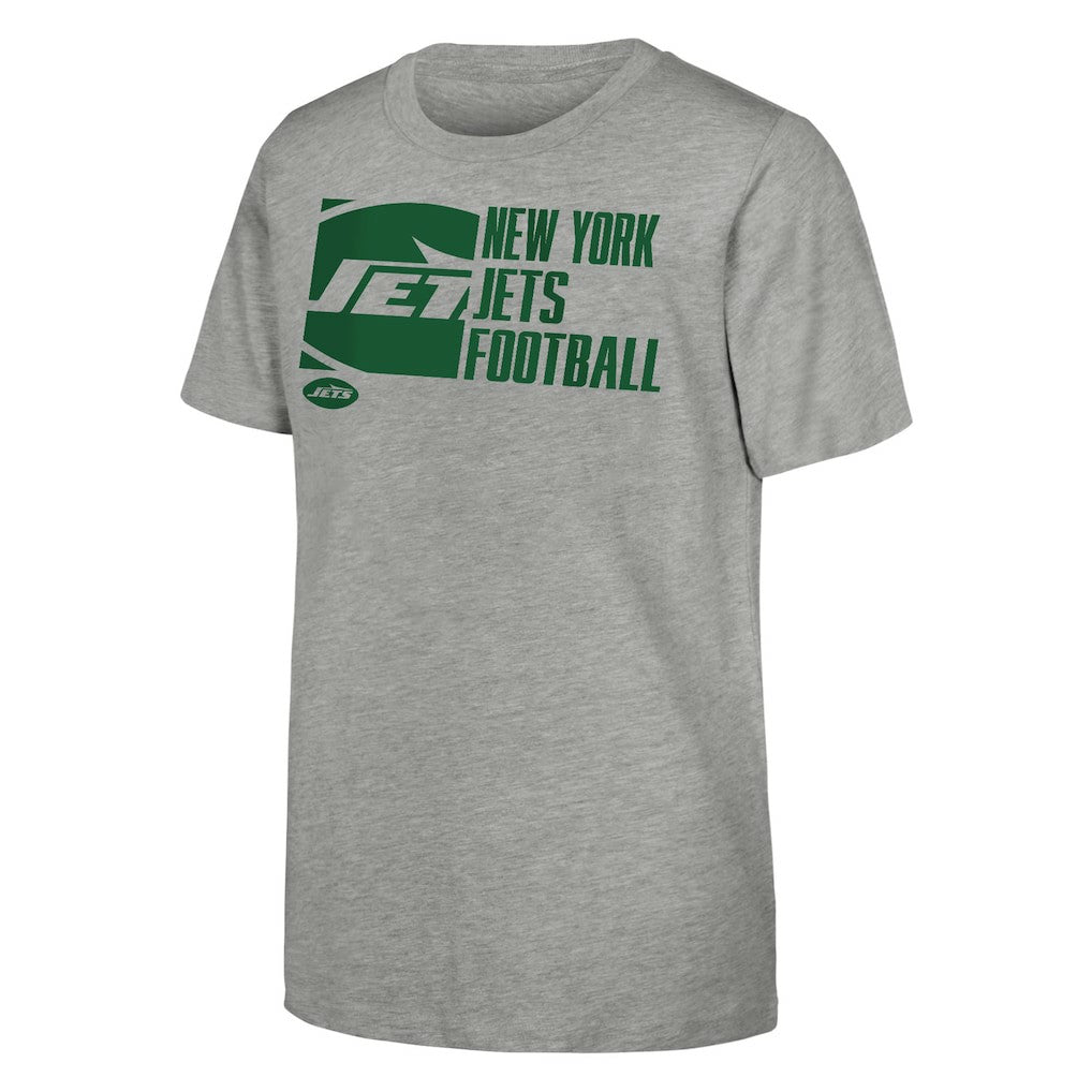 New York Jets Outerstuff Youth Post Game T-Shirt - Heather Gray cheap