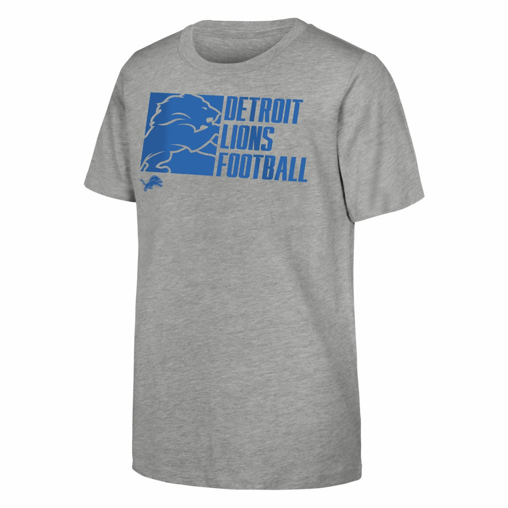 Detroit Lions Outerstuff Youth Post Game T-Shirt - Heather Gray sale
