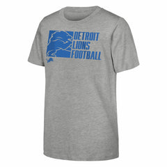 Detroit Lions Outerstuff Youth Post Game T-Shirt - Heather Gray sale