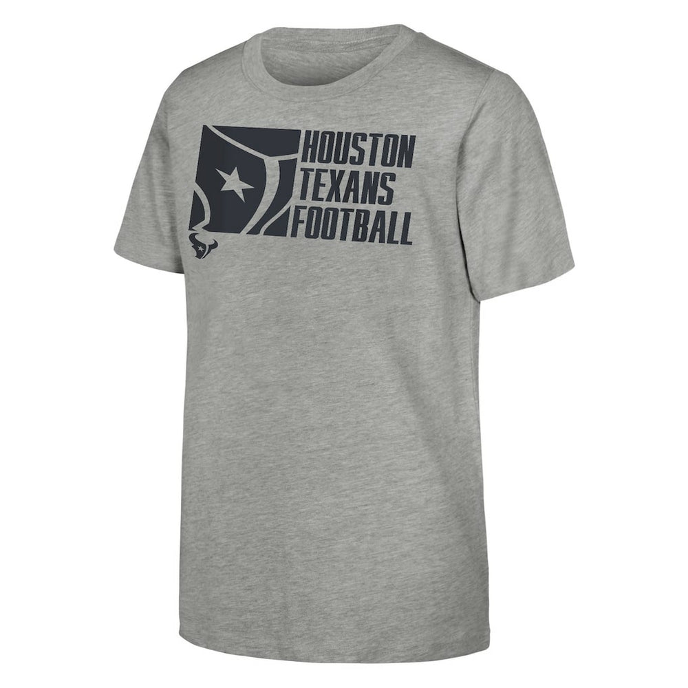 Houston Texans Outerstuff Youth Post Game T-Shirt - Heather Gray cheap