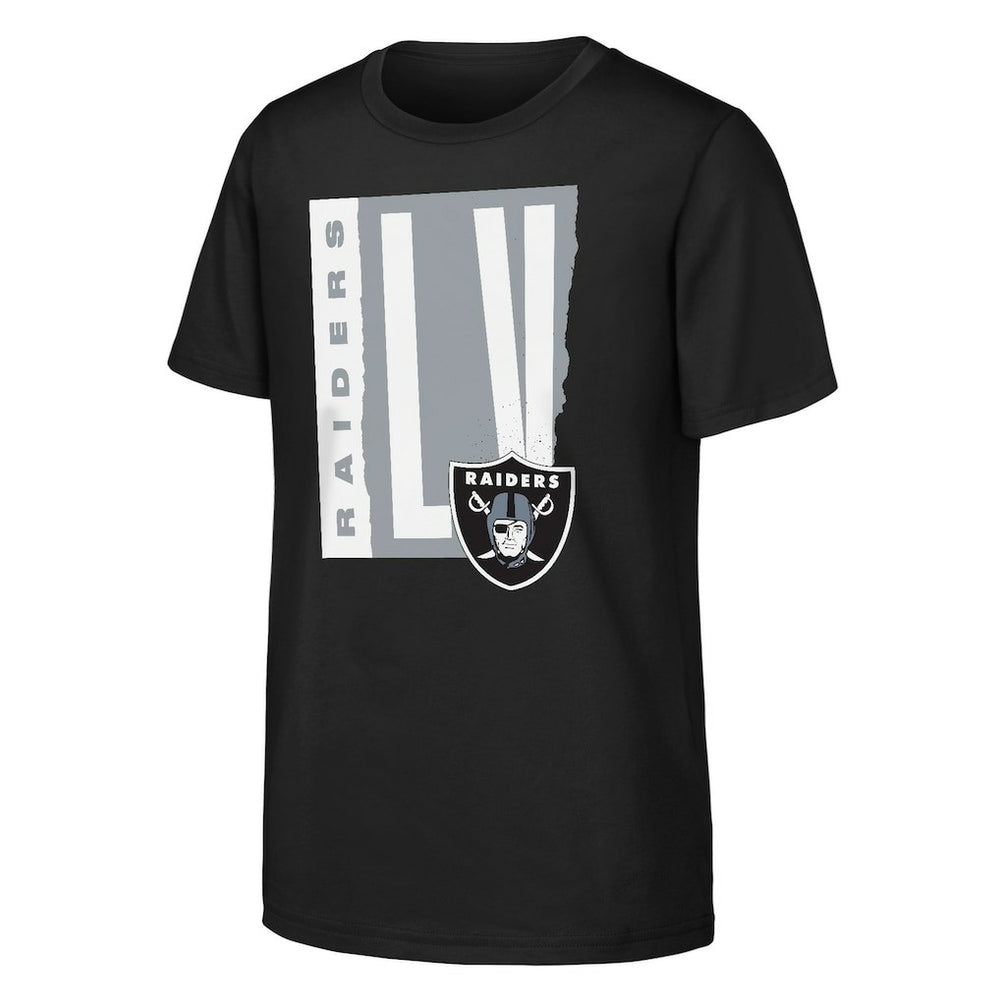 Las Vegas Raiders Outerstuff Youth Tear It Up T-Shirt - Black sale