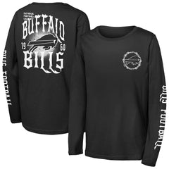 Buffalo Bills Outerstuff Youth Rumble Long Sleeve T-Shirt - Black cheap