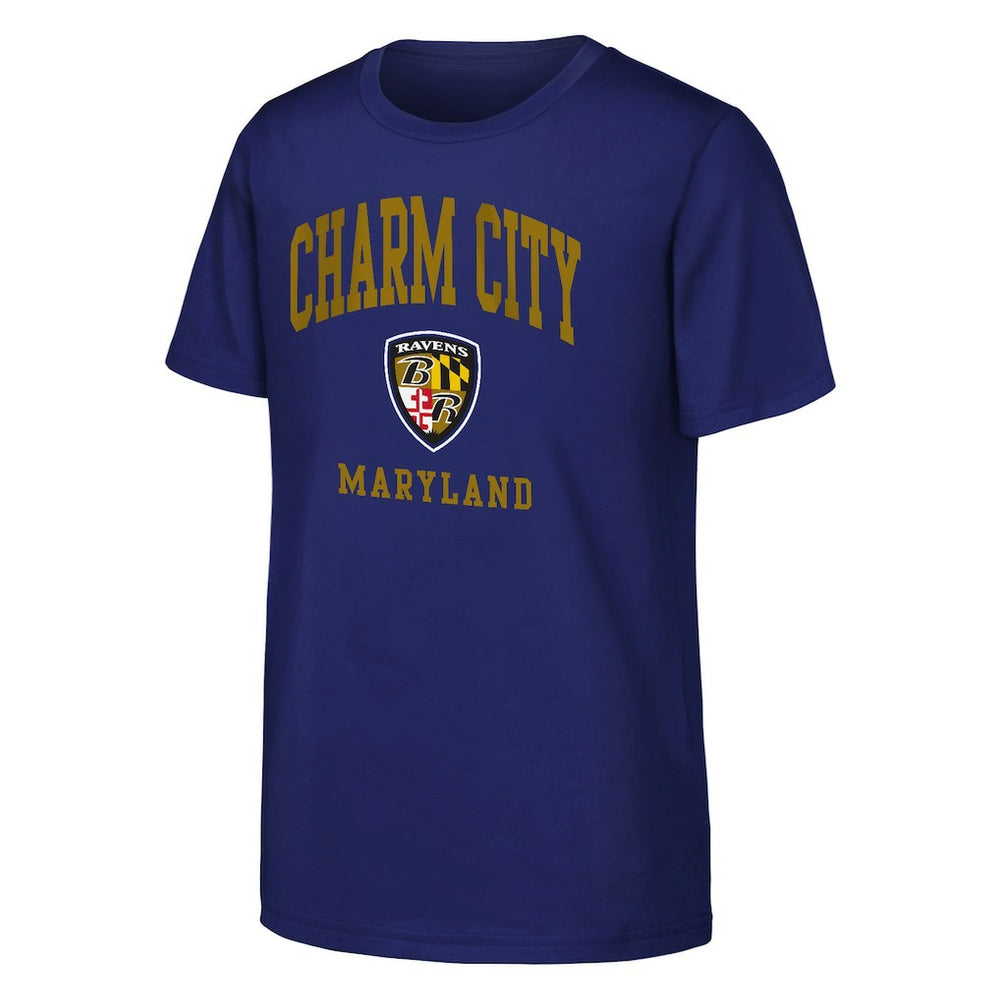 Baltimore Ravens Outerstuff Youth Team Spirit T-Shirt - Purple cheap