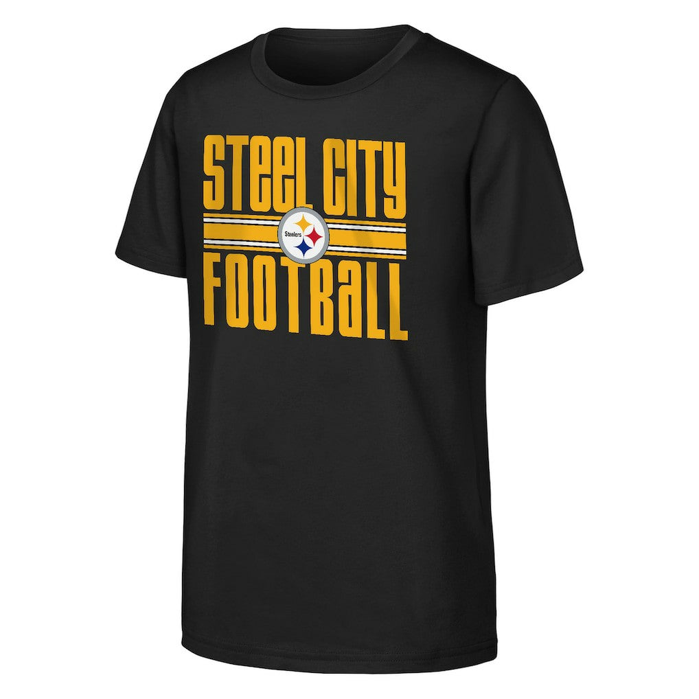 Pittsburgh Steelers Outerstuff Youth Team Spirit T-Shirt - Black online